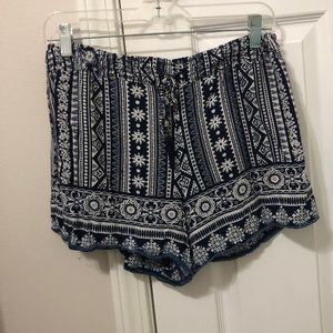 Navy Boho Shorts